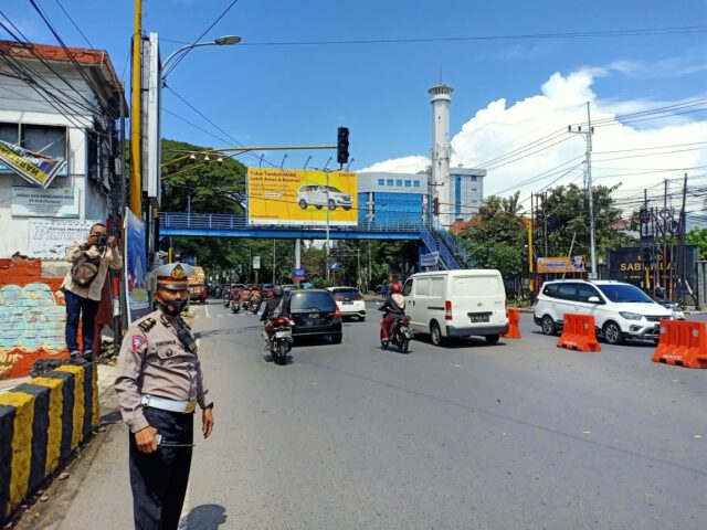 Antisipasi Arus Mudik Lebaran Satlantas Polresta Makota Gelar Simulasi