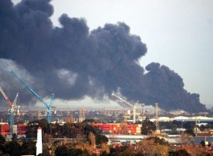 Kebakaran di salah satu pabrik di West Footscray