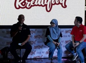 Kepala Subdirektorat Pasar Segmen Retail Bekraf, Muhammad Jufry saat jumpa pers di Matos, Kamis (18/10/2018).