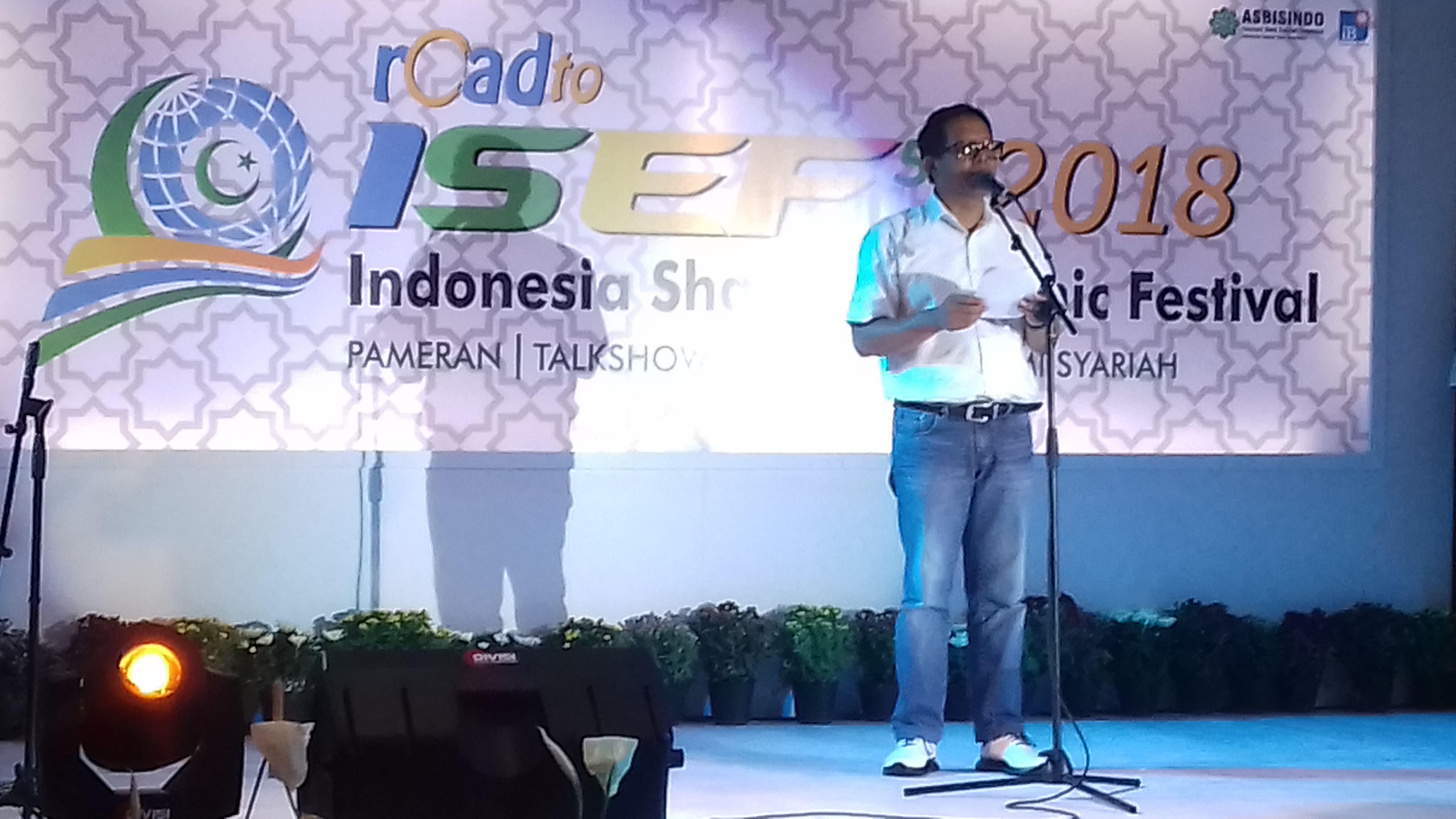 Deputi Kepala Perwakilan Bidang Ekonomi dan Keuangan Bank Indonesia (BI) Malang, Jatim, Jaka Setiawan saat membuka Pameran & Talkshow Road to ISEF di Matos, Sabtu (1/12/2018).
