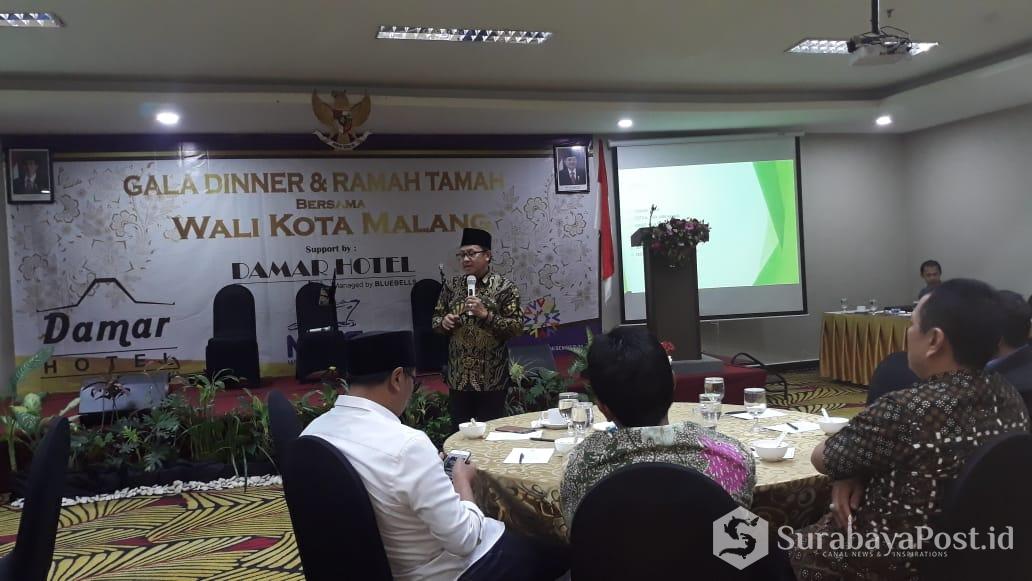 Wali Kota Malang Drs. H. Sutiaji saat menghadiri Gala Dinner Festival MalangSae di Hotel Savana.