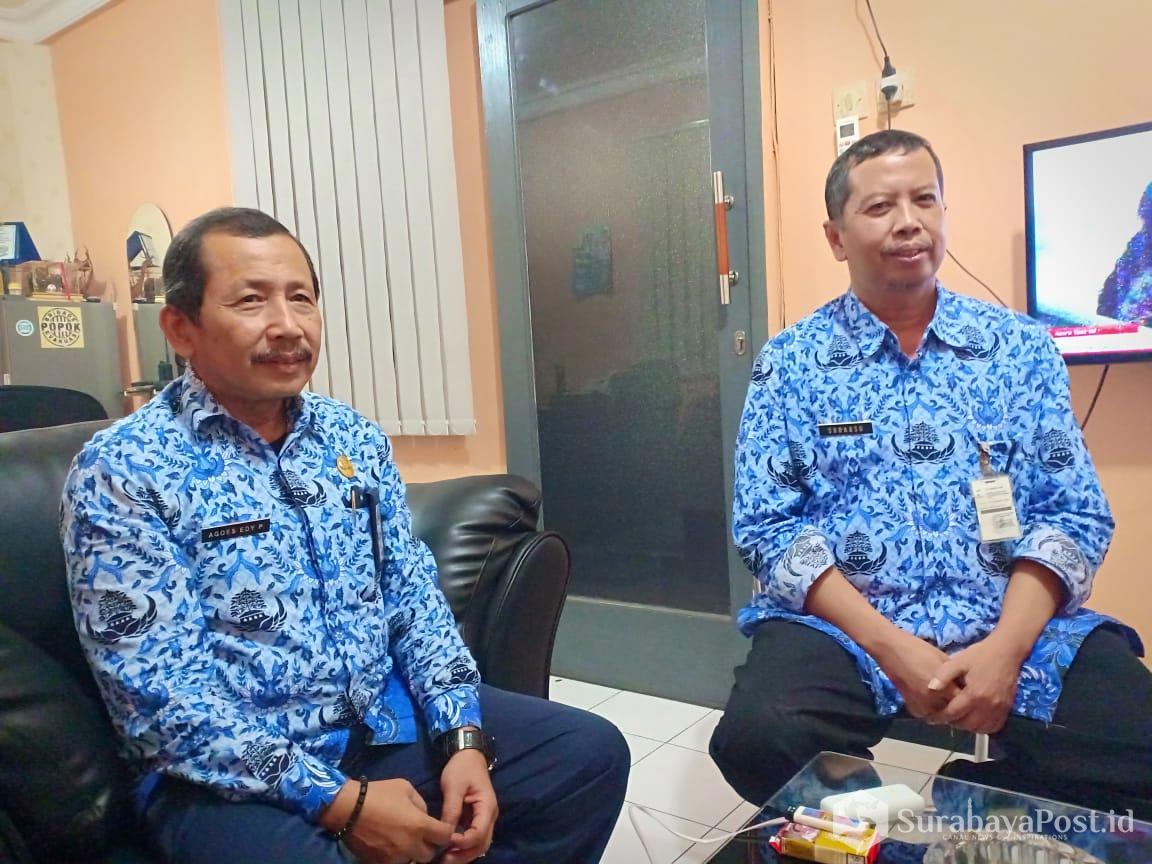 Kadis DLH Kota Malang, Agoes Edy Poetranto didampingi Kabid Tata Lingkungan Hidup Sudarso