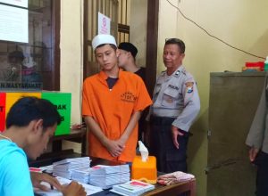Tahanan Polres Makota saat hendak mencoblos untuk Pilpres dan Pileg 2019.