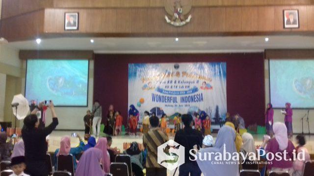 20190620_101345 Pelepasan siswa KB & TK Lab UM di Sasana Budaya Universitas Negeri Malang, Kamis (20/6/2019) berlangsung meriah.