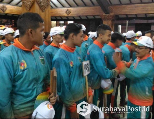 IMG-20190628-WA0108 Wawali Punjul Santoso memberikan semangat pada ratusan atlet Kota Batu yang bakal berlaga di ajang Porprov Jatim.