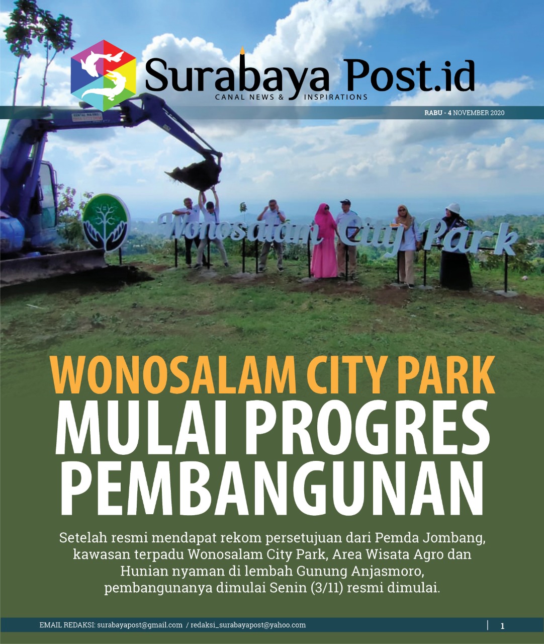 Wonosalam City Park Mulai Progress Pembangunan