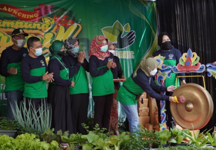 Dewanti Rumpoko saat Launching Kampung Organik