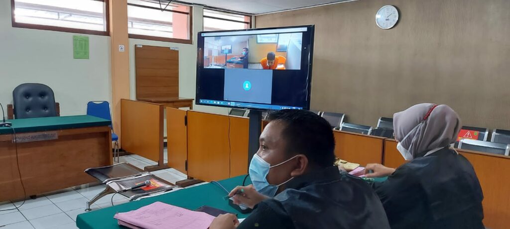 Jaksa penuntut umum (JPU) Kejaksaan Negeri Kota Malang, Moh Heriyanto, SH, MH saat dipersidangan
