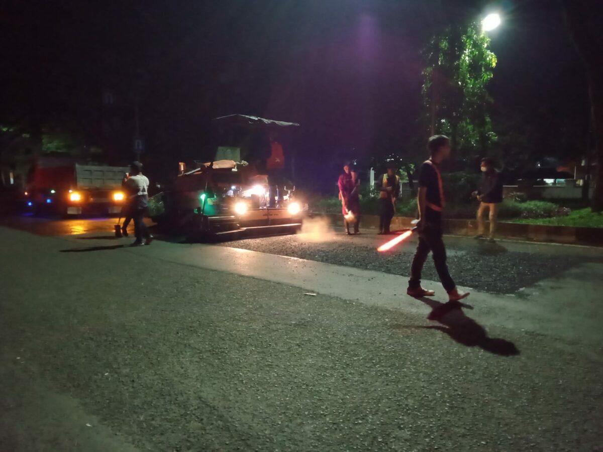 Penambalan jalan berlubang yang terus dikebut Pemkot Malang