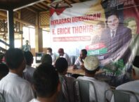 Para pelaku usaha wisata yang tergabung dalam KBJS Kecamatan Poncokusumo, Kabupaten Malang, Jawa Timur, menggelar deklarasi dukungan atas pencalonan Erick Thohir sebagai calon Presiden RI pada pilpres 2024 (ist)