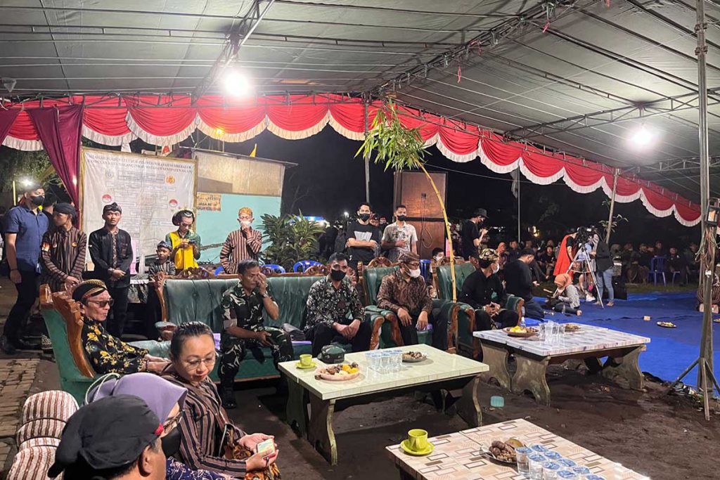 Jajaran Forkopimda Kota Malang yang hadir di pagelaran wayang kulit
