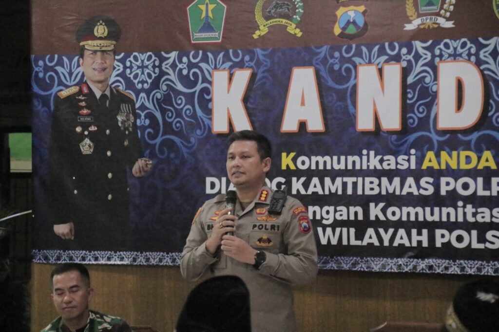 Kapolresta Malang Kota, Kombes Pol Budi Hermanto dan Forkompinda menggelar dialog aktif dengan warga dalam ajang KANDANI (ist)
