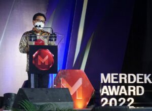 Walikota Malang, H Sutiaji dalam kesempatan memberikan sambutan di acara penganugerahan penghargaan (ist)