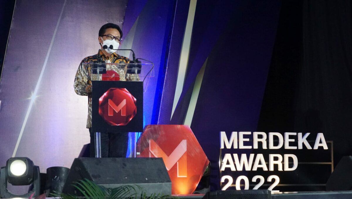 Walikota Malang, H Sutiaji dalam kesempatan memberikan sambutan di acara penganugerahan penghargaan (ist)