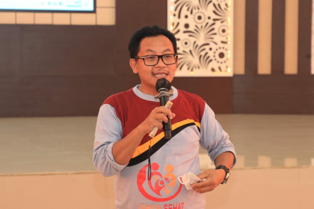 Walikota Malang, H Sutiaji memberikan sambutan dalam acara peringatan Hari Lansia (ist)