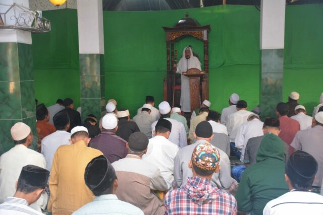 Sholat Idul Adha berjamaah di Masjid At - Taubah Lapas Kelas 1 Malang (ist)