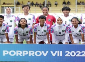 Tim sepak bola putri kebanggan Kota Malang di ajang Porprov VII Jatim 2022 (ist)