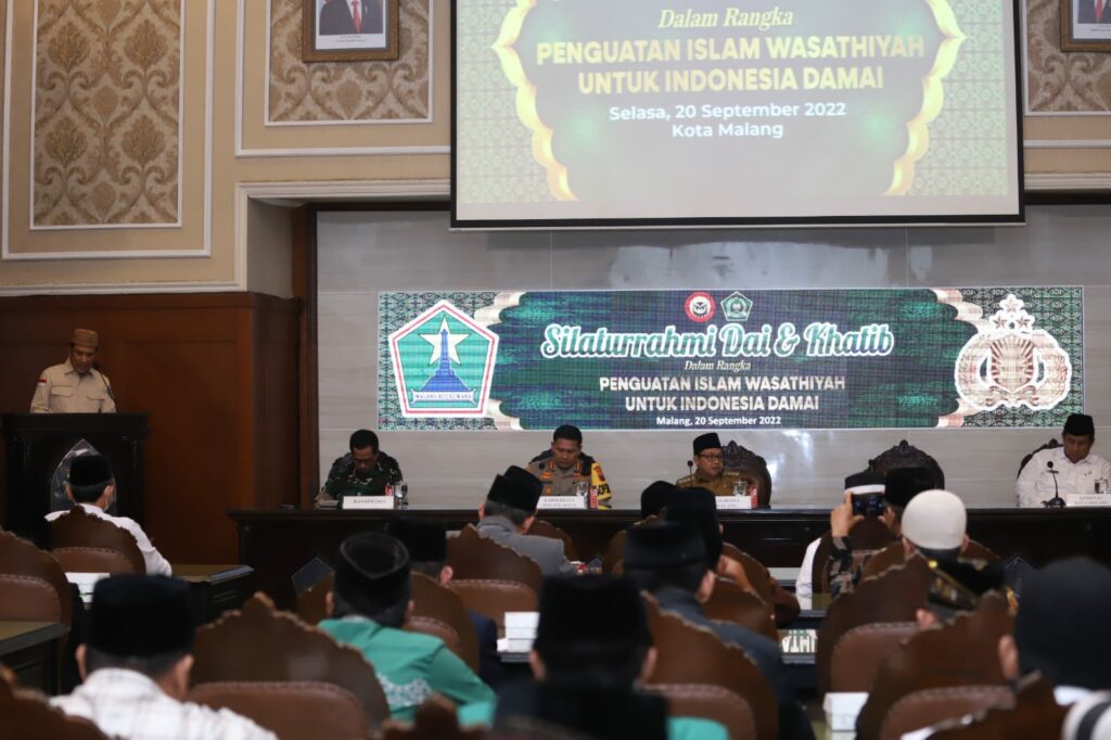 Acara silaturahmi Dai dan Khatib dalam rangka penguatan Islam Wasathiyah untuk Indonesia damai (ist)
