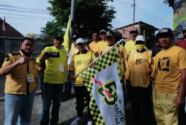 Pemberangkatan peserta gerak jalan