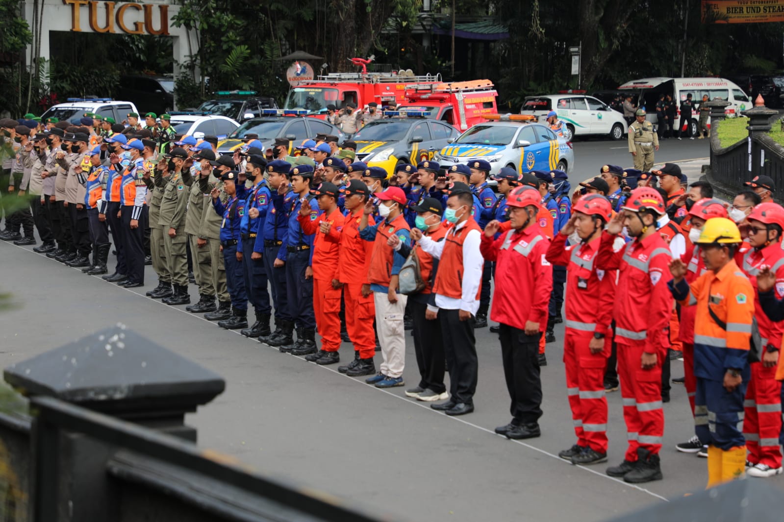 Siaga hadapi potensi bencana, Pemerintah Kota Malang lakukan apel gelar pasukan (ist)