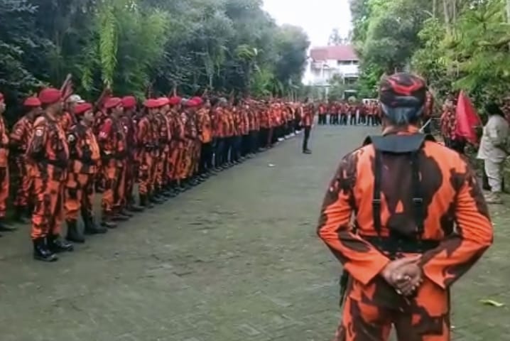 Upacara yang digelar dalam rangka memperingati HUT Pemuda Pancasila dan Hari Sumpah Pemuda