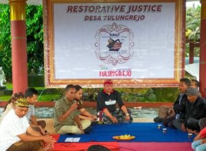 Prosesi Restoratif justice digelar secara adat (ist)
