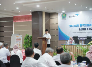 Walikota Malang, H Sutiaji memberikan sambutan dalam kegiatan Evaluasi TPPS dan Evaluasi rencana tindak lanjut audit kasus stunting tahun 2022 (ist)