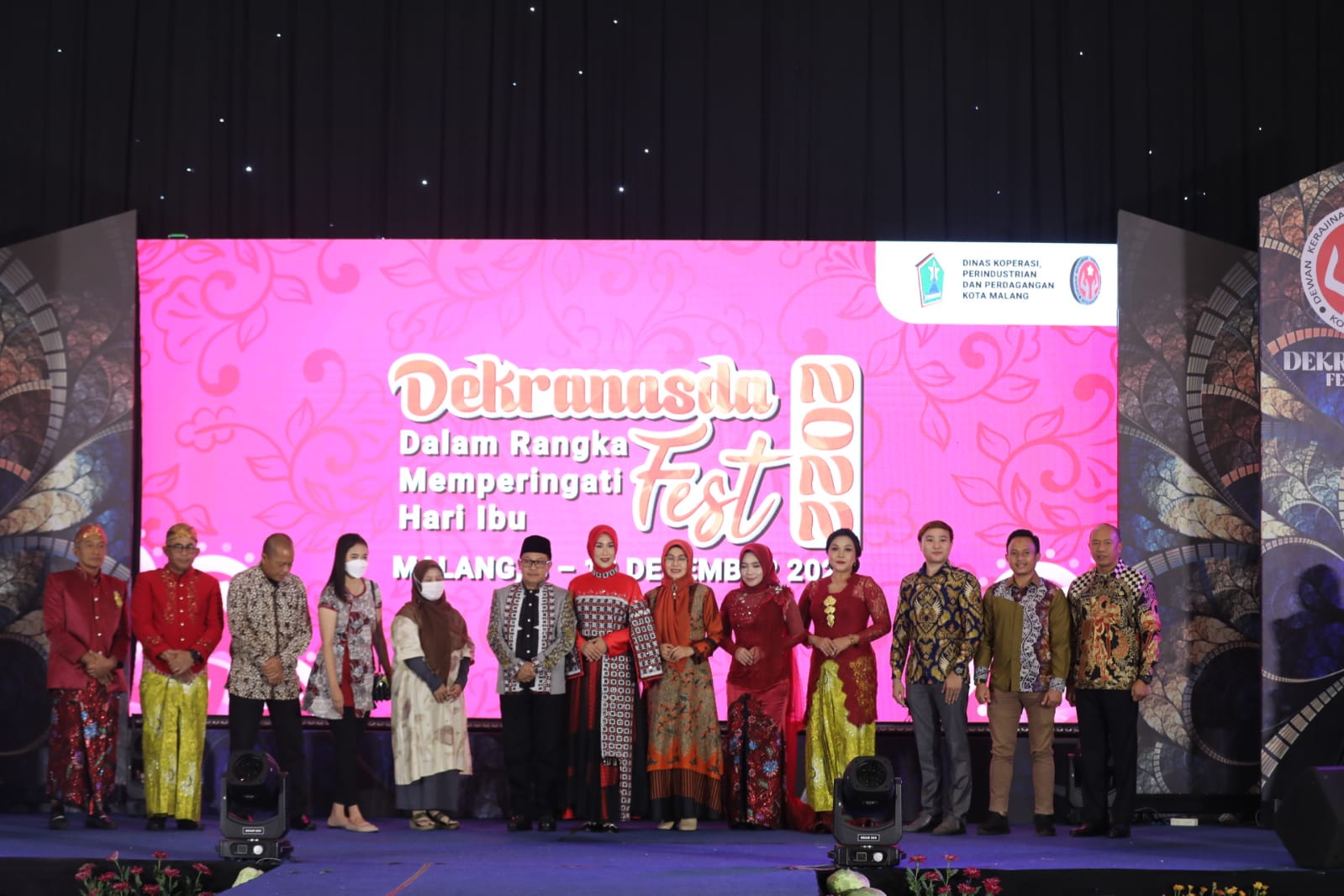 Walikota Malang, H Sutiaji dalam kegiatan Dekranasda Fest 2022 dan Festival Mbois 7 di Malang Creative Center (MCC), Kamis (09/12/2022).