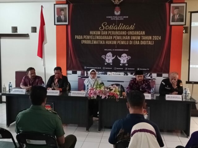 Sosialisasi yang digelar KPU Kota Malang denga mengambil tema 