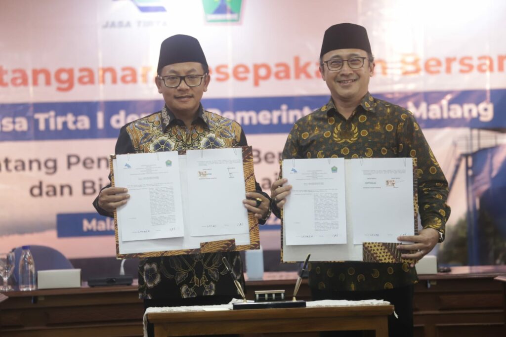 Bukti kesepakatan bersama antara Pemerintah Kota Malang dan PJT I yang telah ditandatangani. (ist)
