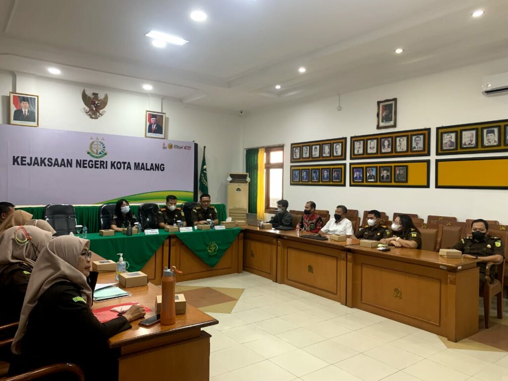 Sosialisasi aplikasi Elektronik Berkas Pidana Terpadu (e-BERPADU) yang digelar Kejaksaan Negeri Kota Malang. (istimewa)