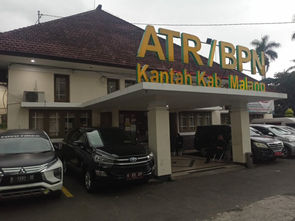 Di kantor inilah, oknum pegawai ATR/BPN Kabupaten Malang terkena OTT pihak Satreskrim Polresta Malang Kota