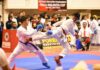 Pertarungan bergengsi dipertunjukkan para peserta Karateka. (istimewa)