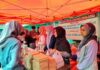 Stand takjil dalam kegiatan festival takjil Nusantara IKIP Budi Utomo Malang