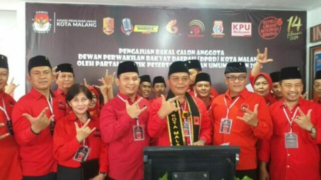 Ajukan 45 Nama Bacaleg, PDI-P Kota Malang Targetkan 16 Kursi pada Pemilu 2024. (ist)