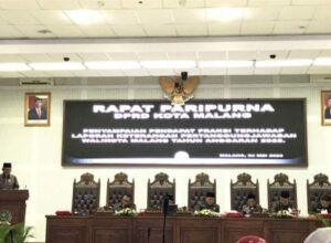 Rapat Paripurna DPRD Kota Malang, pendapat Faksi terhadap LKPJ Walikota Malang (ist)
