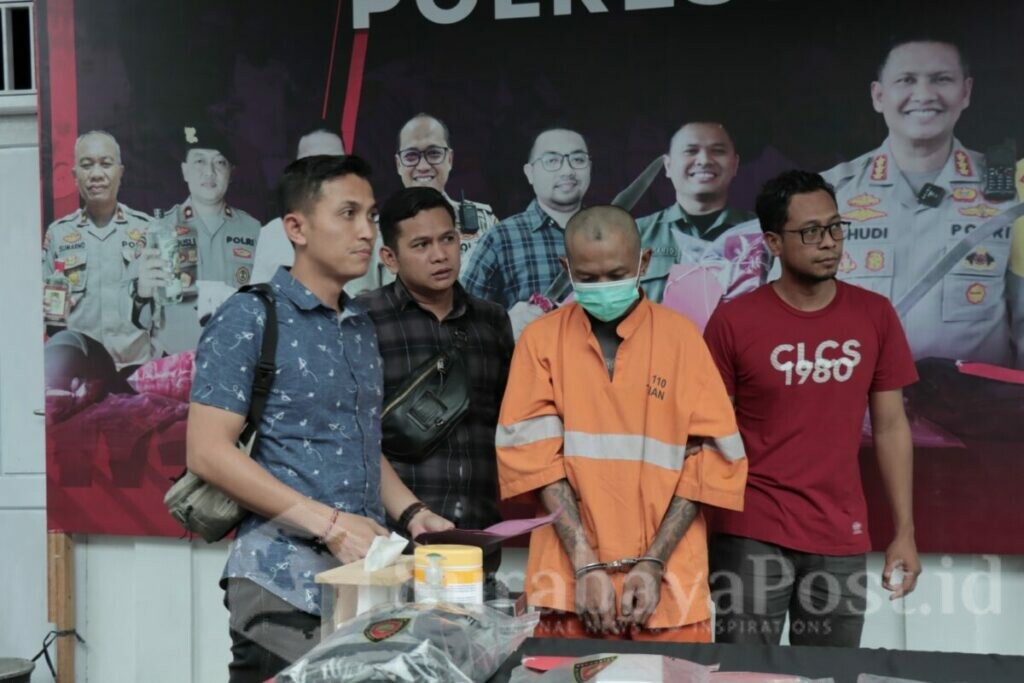 Residivis yang berhasil diringkus Unit Reskrim Polsek Blimbing Polresta Malang Kota