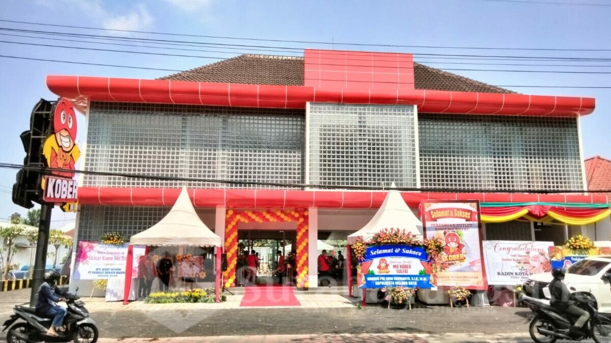 Outlet Mie Kober di Jalan Raya Sulfat, Kota Malang resmi dilaunching pada Sabtu (20/05/2023) siang.