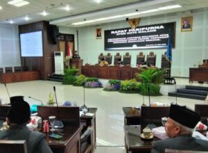 Suasana sidang Paripurna DPRD Kota Malang, Rabu (24/05/2023)