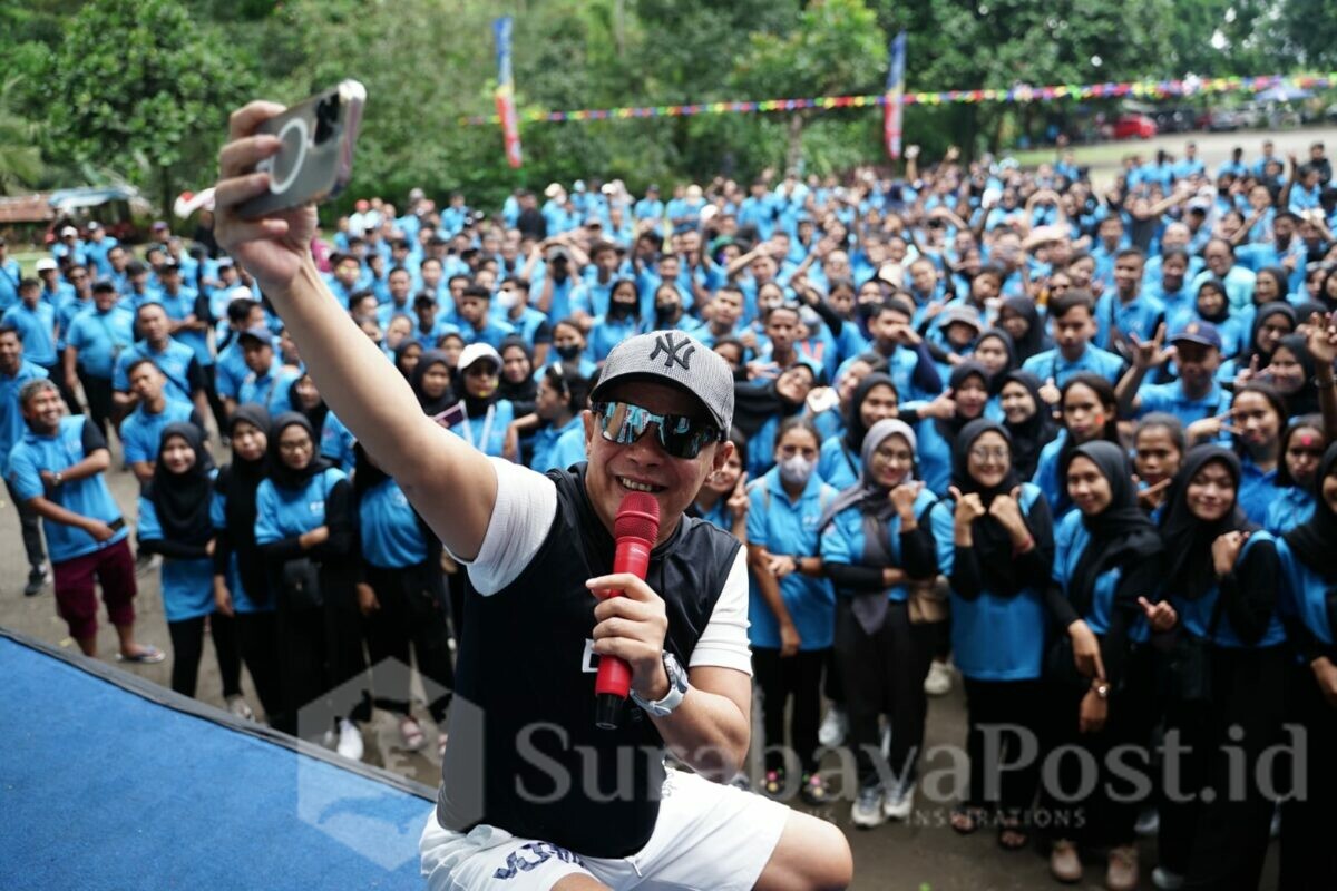 Kegiatan KKL ratusan mahasiswa IKIP Budi Utomo Malang 2023 ke Yogyakarta, yang penting harus happy (ist)