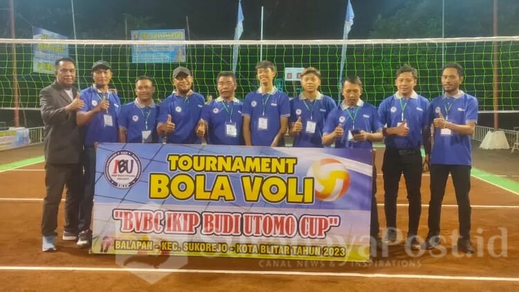 Turnamen Bola Voli Kelompok Tinggi Badan yang digelar IKIP Budi Utomo Malang