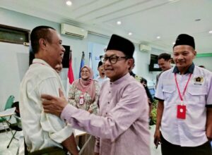 Walikota Sutiaji saat ditemui awak media usai memberikan motivasi peserta UKW angkatan 51 yang digelar PWI Malang Raya