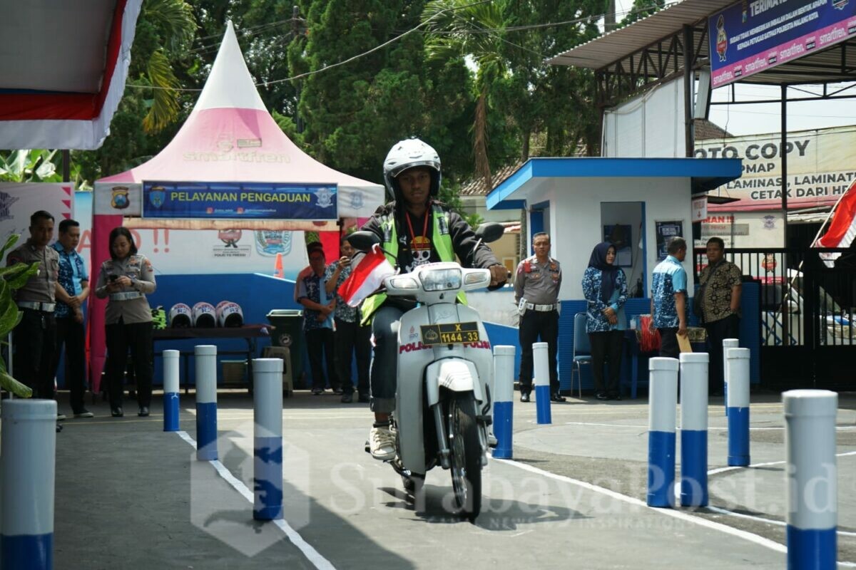 Ujian Praktik SIM C di Satpas Kota Malang Kini Semakin Mudah, Zig Zag dan Angka 8 Diganti Huruf S (ist)