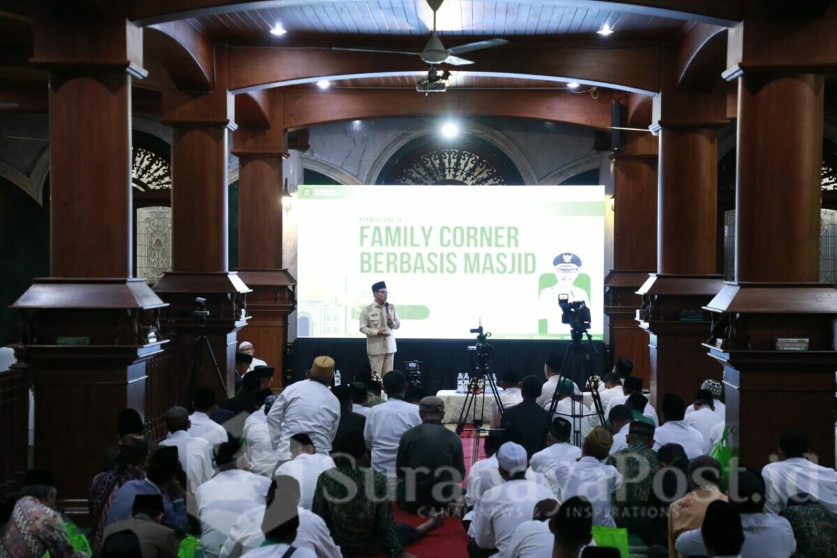 Walikota Malang, Drs. H. Sutiaji resmi meluncurkan Pilot Program Family Corner Berbasis Masjid di Kota Malang (ist)