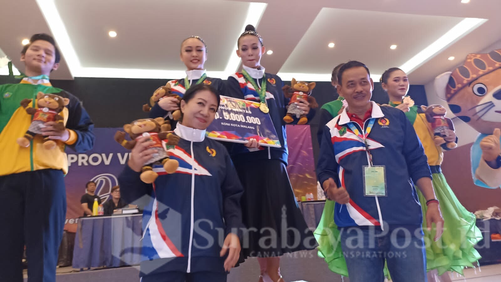Cabor Dance Sport Kota Malang, sabet 3 Medali di Ajang Porprov VIII Jatim VIII yang digelar di De Resort Hotel, Kota Mojokerto, Jawa Timur, Sabtu (09/09/2023).