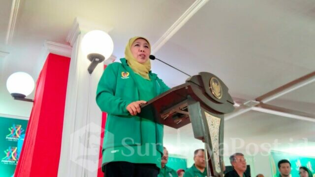 Gubernur Jawa Timur, Khofifah Indar Parawansa, resmi membuka pelaksanaan Pekan Olahraga Provinsi (Porprov) VIII Jatim 2023
