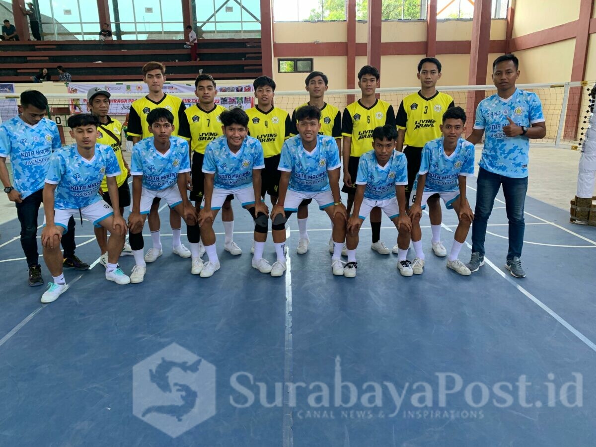 Tim Takraw Kuadran Putra bersiap laga dibabak Semifinal berhadapan dengan Kabupaten Blitar