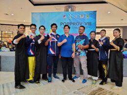 Sukses dan melampaui target. Tim Wushu Kota Malang sukses mendulang 6 medali emas di ajang Pekan Olahraga Provinsi (Porprov) VIII Jawa Timur tahun 2023 yang digelar di Sunrise Mall, Kota Mojokerto. (ft.cholil)