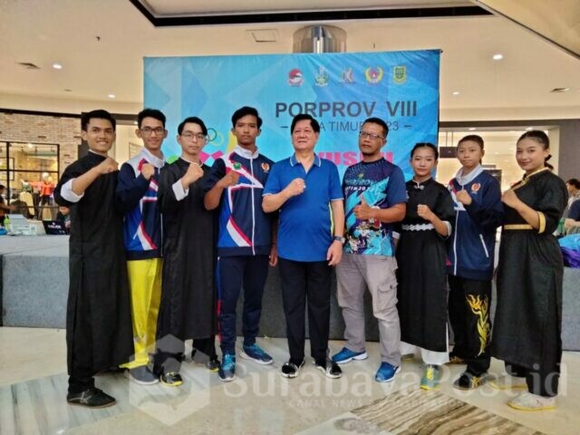 WhatsApp Image 2023-09-16 at 14.09.30 Sukses dan melampaui target. Tim Wushu Kota Malang sukses mendulang 6 medali emas di ajang Pekan Olahraga Provinsi (Porprov) VIII Jawa Timur tahun 2023 yang digelar di Sunrise Mall, Kota Mojokerto. (ft.cholil)