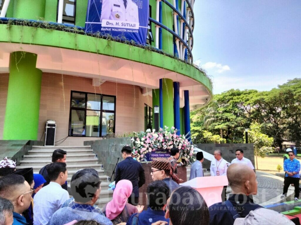 Tower Tugu Tirta yang diresmikan walikota Malang H Sutiaji